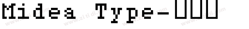 Midea Type字体转换